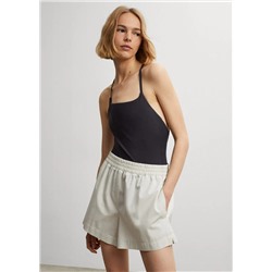 Shorts de popelín -  Mujer | MANGO OUTLET Melilla