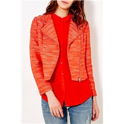 Chaqueta corta biker Naranja