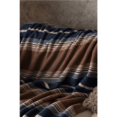 Magne Wellsoft Polar Baskılı Tv Battaniye - Lacivert/Kahve - 130x170 cm