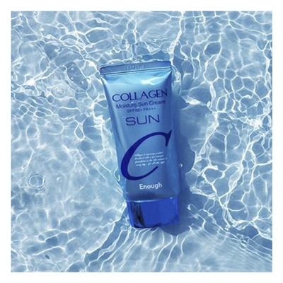Collagen Moisture Sun Cream SPF50+ PA+++, Увлажняющий солнцезащитный крем с коллагеном