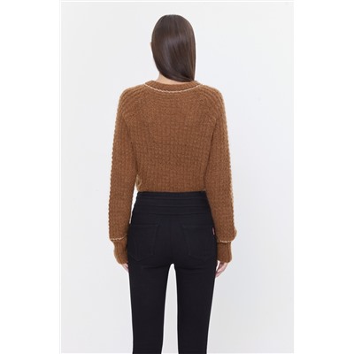 Jersey de mohair y lana Marrón