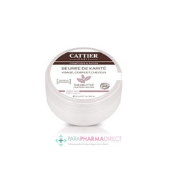 Cattier Beurre de Karité Visage, Corps et Cheveux BIO 20g