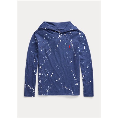 Boys 8-20 Paint-Splatter Hooded Tee