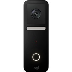 Logitech Circle View Apple HomeKit- enabled Wired Doorbell with Logitech TrueView Video, Face Recognition, Color Night Vision, and Head-to-toe HD Video