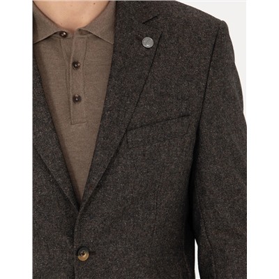Kahverengi Slim Fit Ceket