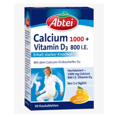Calcium 1000 + D3 Osteo Vital Kautabletten 30 St., 113 g