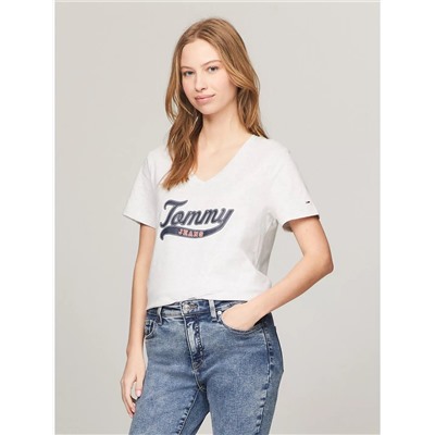 Tommy Jeans Tommy Logo V-Neck T-Shirt