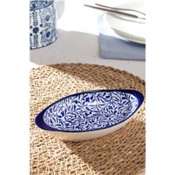 Rêve Bleu Tours New Bone China Oval Kulplu Tabak