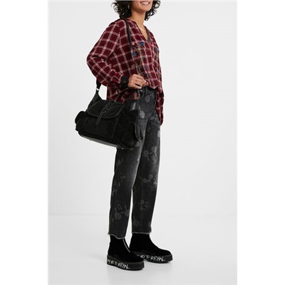 Blusa tartán bordados