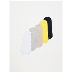 5-PACK OF BASIC NO-SHOW SOCKS