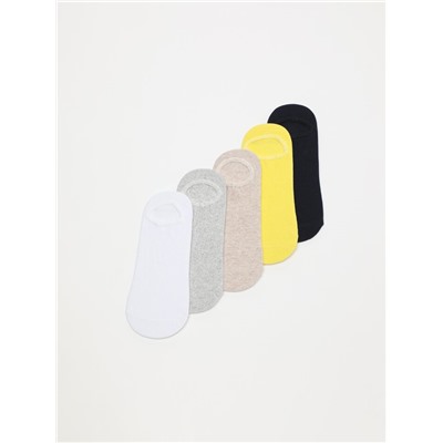5-PACK OF BASIC NO-SHOW SOCKS