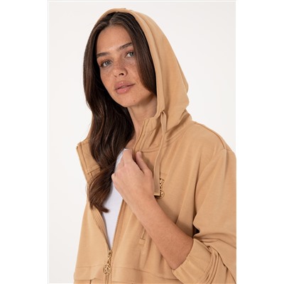 Kadın Camel Sweatshirt