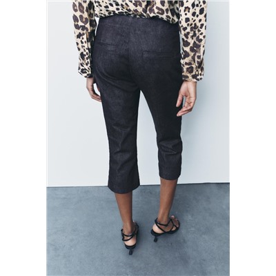 ZW COLLECTION MID-RISE CAPRI TROUSERS
