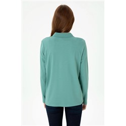 Kadın Mint Basic Sweatshirt