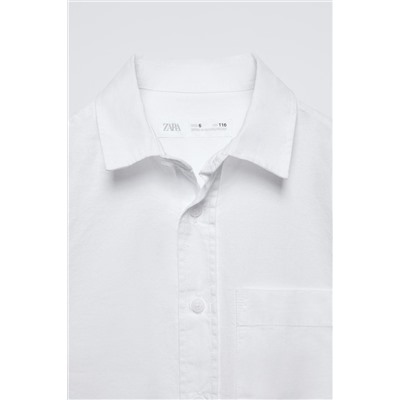 TEXTURED SHIRT WITH POCKET