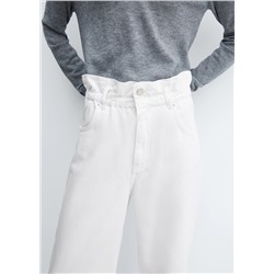 Jeans slouchy cintura elastica