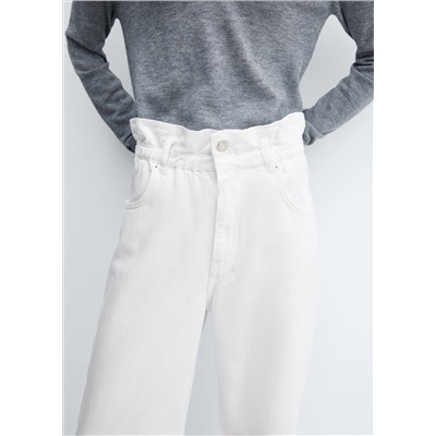 Jeans slouchy cintura elastica