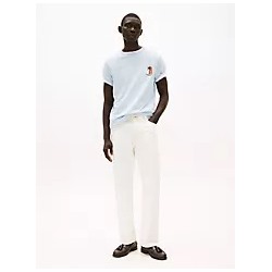 Palm Tree Logo Slub Cotton T-Shirt