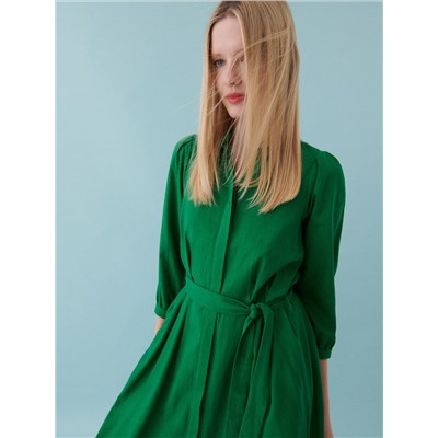 Kleid aus Leinenmischung
