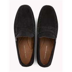TOMMY HILFIGER SUEDE SLIP ON LOAFER