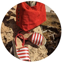 AB. ZAPATOS • 408 • ROJO-BLANCO+PELLE- TRESIS (500) Rojo АКЦИЯ