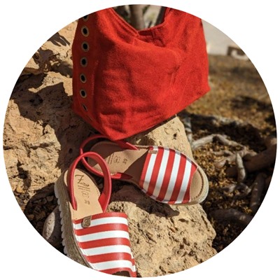 AB. ZAPATOS • 408 • ROJO-BLANCO+PELLE- TRESIS (500) Rojo АКЦИЯ