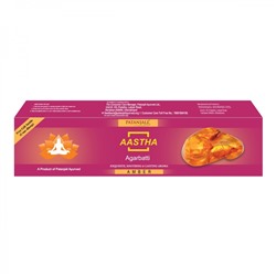 PATANJALI Aastha Agarbatti Amber  Благовоние Амбра 125г
