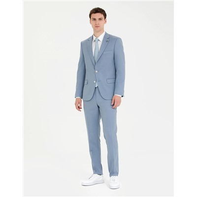 Açık Mavi Ex. Slim Fit Takım Elbise