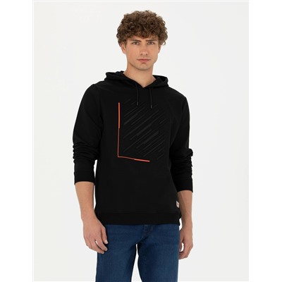 Siyah Regular Fit Sweatshirt