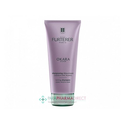 René Furterer Okara Silver Shampooing Déjaunissant Cheveux Gris, Blancs 200ml