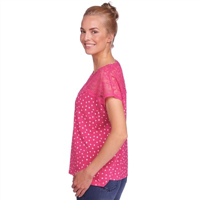Damen T-Shirt mit Spitze