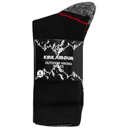 KIRKJUBØUR® "Climb" Outdoor Wandersocken 4 Paar rot