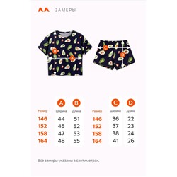 Хлопковая пижама для девочки Happyfox