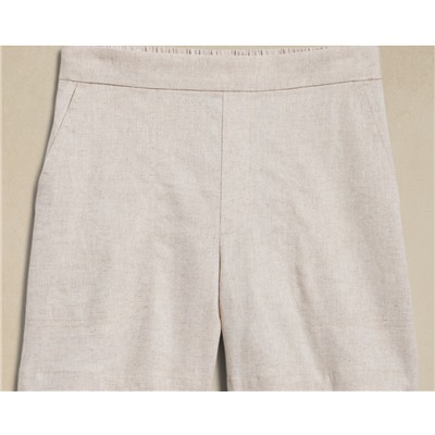 Linen-Blend Easy Short