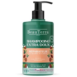 BeauTerra Shampooing Extra-Doux - Réparateur - Cheveux Secs & Abimés 750 mL