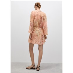 Vestido corto estampado floral