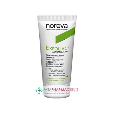 Noreva Exfoliac Acnomega 200 Soin Correcteur Intensif Peaux à Imperfections 30ml