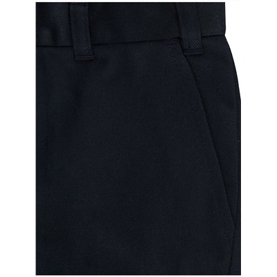 Boys Navy Plus Fit Regular Leg School Trouser 2 Pack