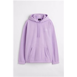 Fleece-Hoodie Relaxed Fit Helllila