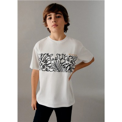 Camiseta algodón estampada -  Niño | MANGO OUTLET España