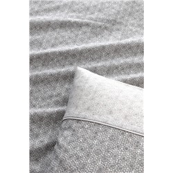 Lavem King Size %100 Pamuk Madame Coco Crep Baskılı Nevresim Takımı - Gri