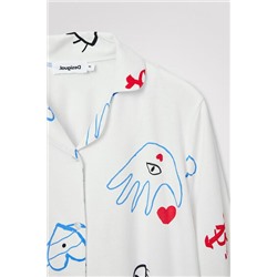 Camisa pijama corazones