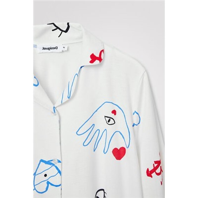 Camisa pijama corazones