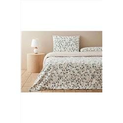 English Home Ivy Blossom Kolay Ütülenir Çift Kişilik Nevresim Takımı Bej 10040895002