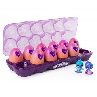 Hatchimals CollEGGtibles Neon Nightglow 12-Pack Egg Carton with Season 4 Hatchimals CollEGGtibles Amazon Exclusive, for Ages 5 and Up