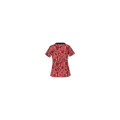 UA Bandana Blossom Red Scrub Top