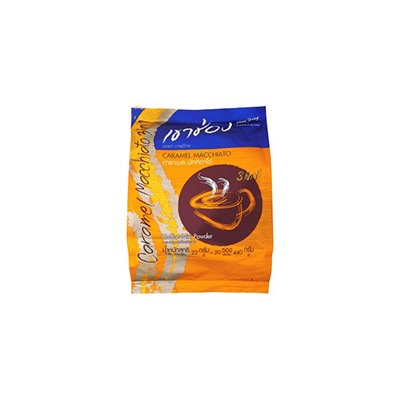 Растворимый кофе "Карамальный макиато" Khao Shong 20 шт по 22 гр  / Khao Shong Caramel Macchiato 20 sachets*22 g