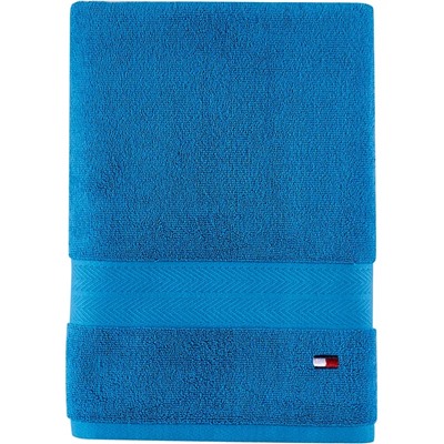 TOMMY HILFIGER Modern American Solid Cotton Bath Towel, 30" x 54"