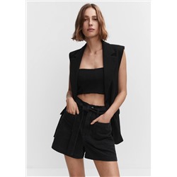 Shorts paperbag cinturón