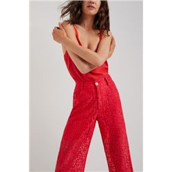 Pantalón encaje y transparencias